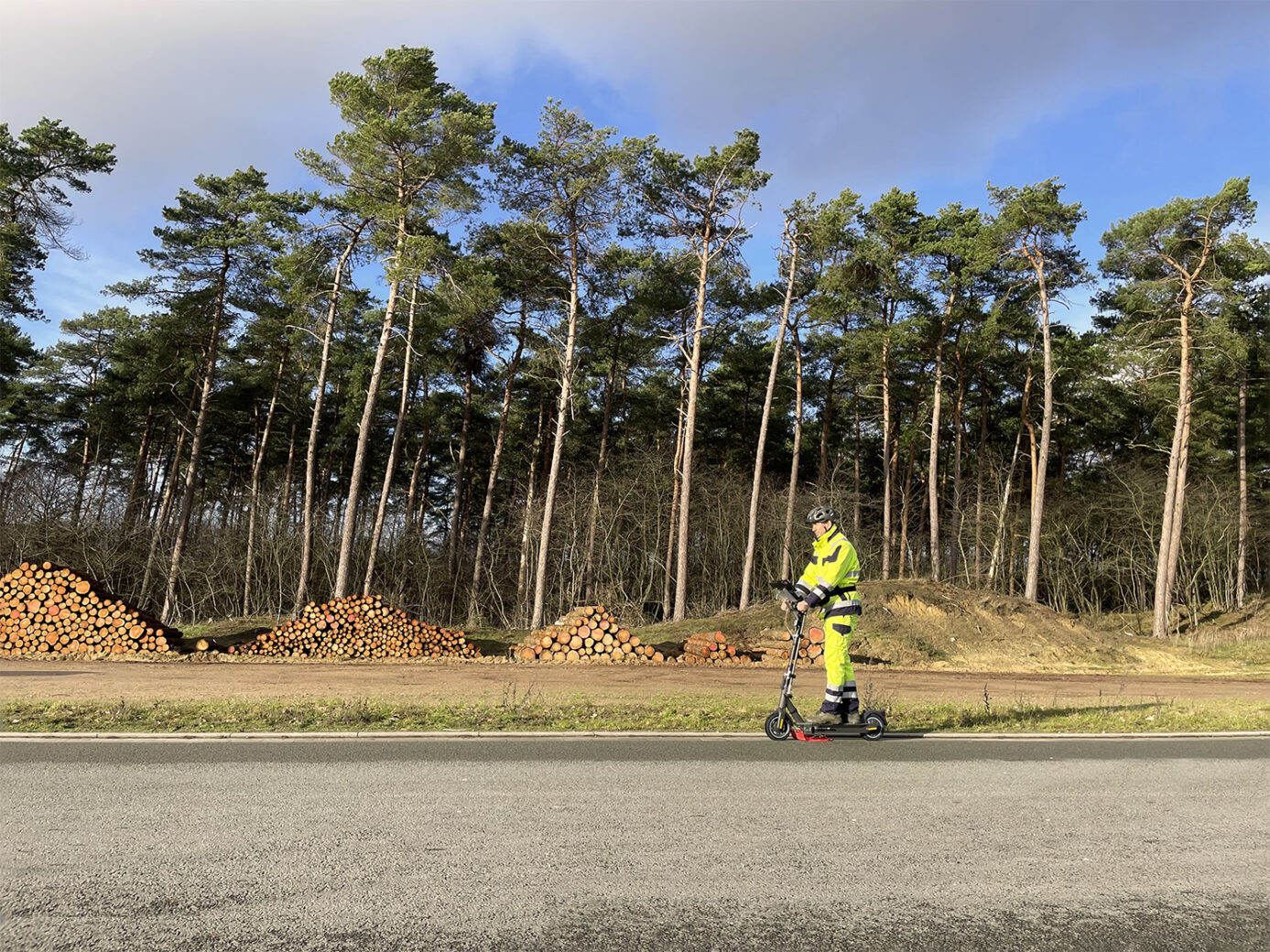 Localización de fugas de gas mediante patinete eléctrico